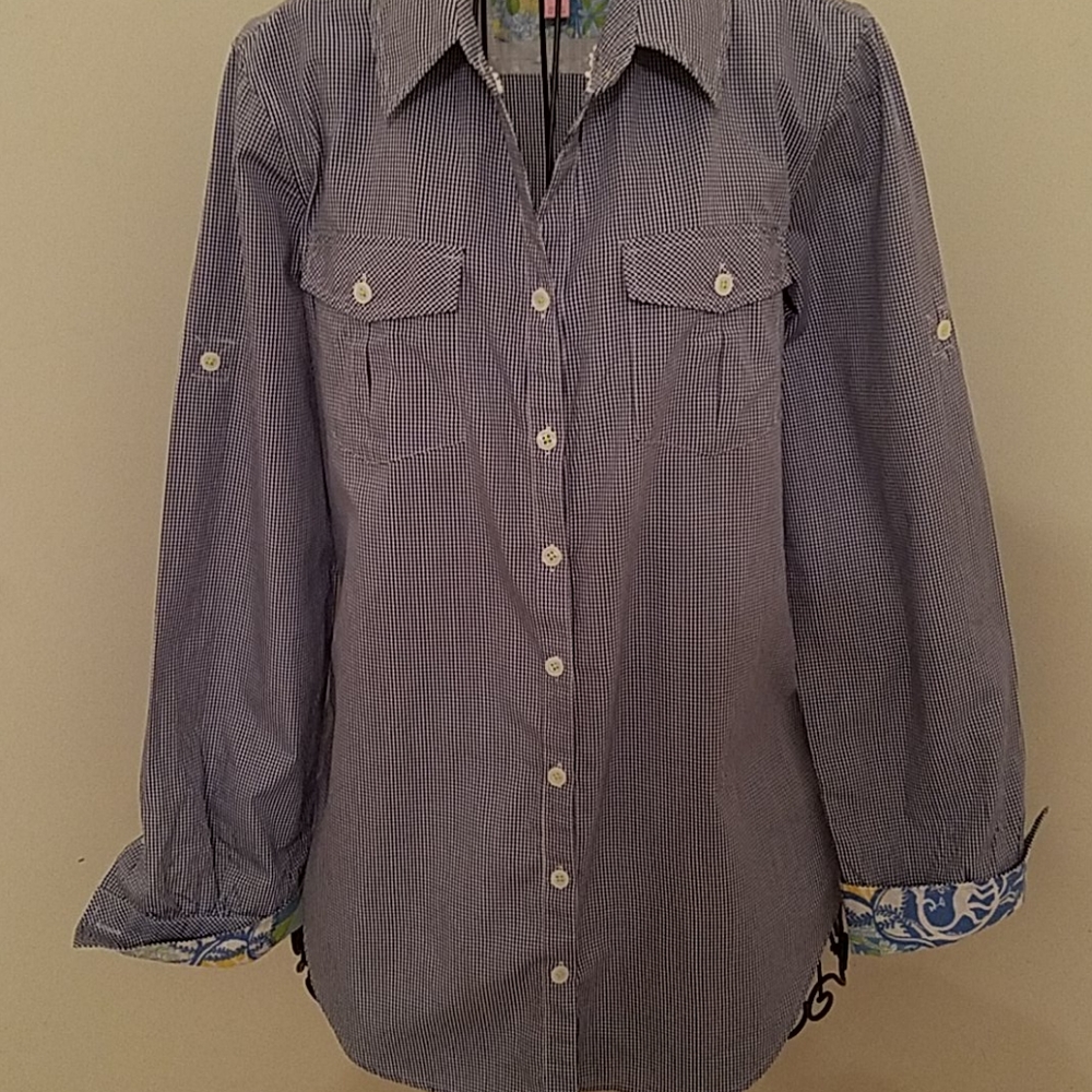Lilly Gingham Button-Up Shirt